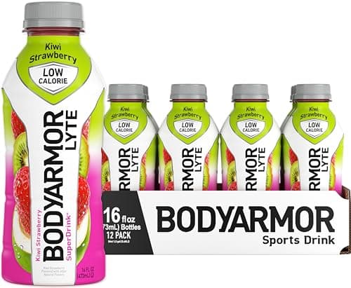 BODYARMOR LYTE Low-Calorie Sports Drink, Kiwi Strawberry, Coconut Water, Natural Flavors, Vitamins, Electrolytes, 16 Fl Oz (12 Pack) - Image 1