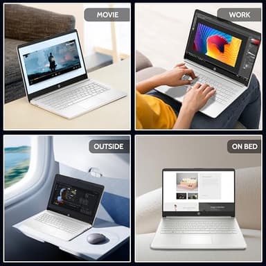 HP Laptop Computer for Home Student Study, 1-Year Office 365, 4GB RAM, 256GB Storage (128GB UFS + 128GB Micro SD Card), 14 Inch, Intel Processor (Beat i3-1115G4), WiFi 6, Bluetooth 5.4, Windows 11 S - Image 9