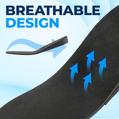 Height Increase Insoles for Mens Shoes (1 to 3" Boost) Adjustable 3 Layer Height Booster Inserts to Make You Instantly Taller, Heel Lifts (Mens 10-12.5) - Image 7