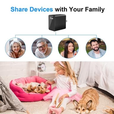 USB Charger Camera - HD 1080P Mini WiFi Security Camera - Small Micro Wireless Nanny Cam for Home Indoor Security - Image 6