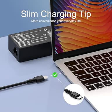 BULL-TECH Universal 100W USB C Laptop Charger Replacement for MacBook Lenovo dell hp Asus Acer Razer Blade Stealth Samsung Chrombook Charger Fast Charging Type C AC Adapter Power Cord Supply - Image 2