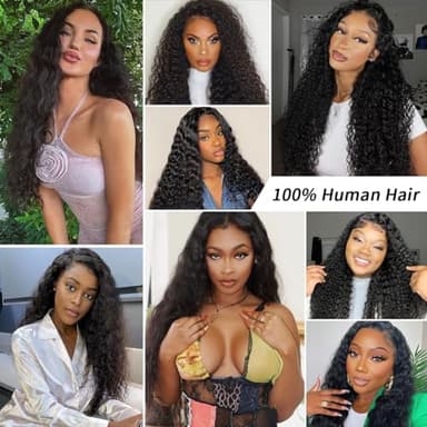 Vipetal 13x6 Deep Wave Lace Front Wigs Human Hair Wigs for Women 180% Density HD Transparent Deep Curly Lace Frontal Wigs Human Hair Pre Plucked with Baby Hair Natural Color (30 Inch) - Image 6