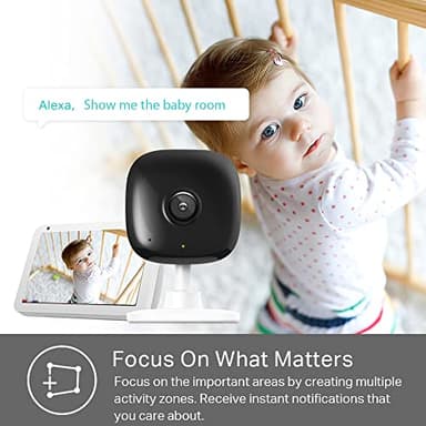 Kasa Smart 2K QHD Indoor Security Camera, Person/Baby Crying/Motion Detection, 2-Way Audio, 30Ft. Night Vision, Cloud/SD Card Storage(Up to 256 GB), Works with Alexa & Google Home (KC400) - Image 6