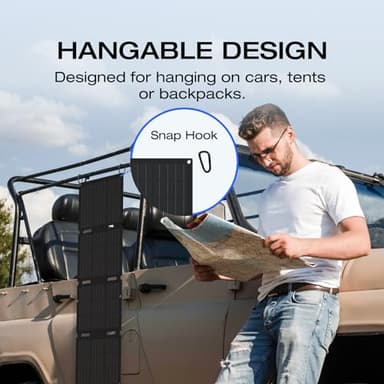 EF ECOFLOW Portable Power Station RIVER 2 with 45W Solar Panel, 256Wh LiFePO4 Battery/ 1 Hour Fast Charging, Up to 600W Output, Solar Generator for Outdoor Camping/RVs/Home Use - Image 7