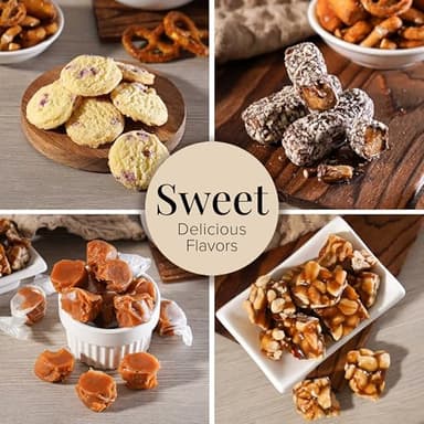 Broadway Basketeers Happy Birthday Gift Basket with Chocolates & Sweets Send Happy Birthday Wishes With This Beautiful Display Basket Enjoy a Large Assortment of Sweets & Savory Treats, Perfect for Mom, Dad, Friends - Image 3