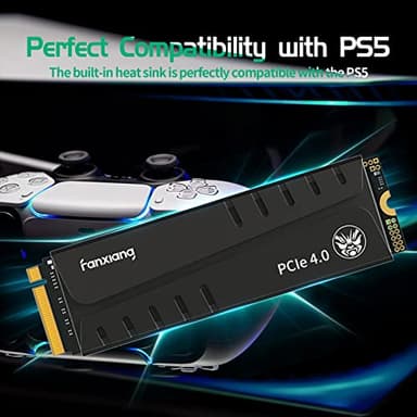 fanxiang S770 4TB NVMe M.2 SSD for PS5 - with Heatsink and DRAM, Up to 7300MB/s, PCIe 4.0, Suitable for PS5 Memory Expansion, Game Enthusiasts, IT Professionals - Image 3