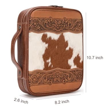 Montana West Western Style Embroidered Bible Covers for Women Men Book Carrying Case Church Bag Outdoor Bible Protective DC061BR - Image 4