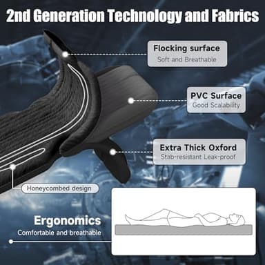 DikaSun Inflatable SUV Air Mattress Bed Car Mattress for SUV, Double-Sided Flocking Travel Camping Bed Car Air Mattress, Car Sleeping Mattress Bed for Universal SUV with Car Air Pump 2 Pillows - Image 3