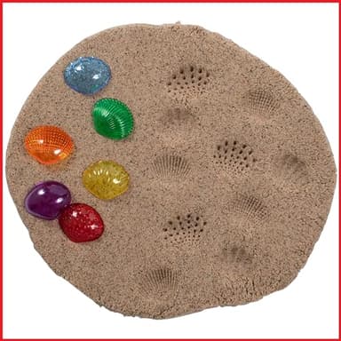 edxeducation Tactile Shells | Set of 72 | Translucent | 6 Textures and Colors | Ages 18m+ | Explore Early STEM Concepts | Light Table and Sensory Bin Toys - Image 6
