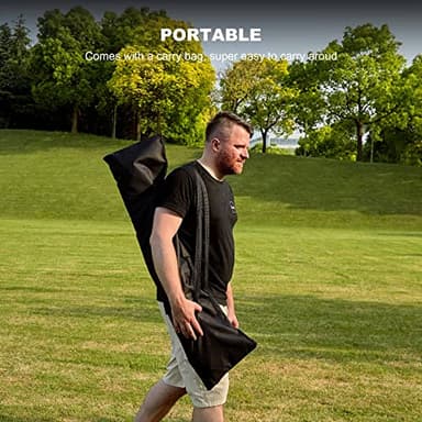 77 Portable Baseball Net with Tee Kit, Softball Net, Carry Bag & Weighted Baseball - Image 9