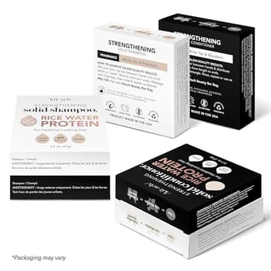 Kitsch Rice Water Shampoo & Conditioner Set – Solid Shampoo & Conditioner Bar with Protein for Hair Growth, Strengthening Hair & Damage Repair – Paraben, Sulfate & Silicone Free – 2 Pack - Image 9