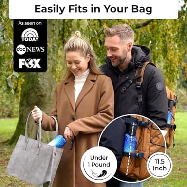 TUMELLA Strongest Windproof Travel Umbrella (Compact, Superior & Beautiful), Small Strong but Light Portable and Automatic Folding Rain Umbrella, Durable Premium Grip, Fits Car and Backpack - Image 2