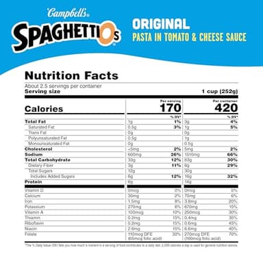 SpaghettiOs Original Canned Pasta, 22.4 oz Can - Image 2