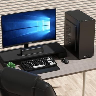 MOROVOL PC Case Support 5.25" ODD, ATX Computer Case Pre-Install 1x120MM Fan+1x80MM Fan, Desktop ATX Tower Case, USB 3.0 Classic Retro Design, Black,852 - Image 5