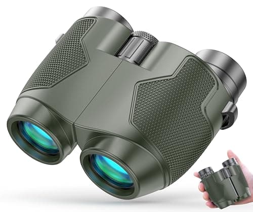 Binoculars 12x25 for Adults and Kids Night Vision Binoculars Compact Binocular Large Eyepiece Waterproof Binocular Easy Focus Wide Field of View for Bird Watching,Hiking,Hunting,Concert - Image 1