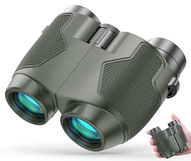 Binoculars 12x25 for Adults and Kids Night Vision Binoculars Compact Binocular Large Eyepiece Waterproof Binocular Easy Focus Wide Field of View for Bird Watching,Hiking,Hunting,Concert - Image 1