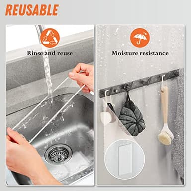 Extra Large Double Sided Tape Heavy Duty Removable 1.18 Inch x 160 Inch, Clear & Tough Nano Tape, Multipurpose Mounting Tape Picture Hanging Strips Adhesive for Poster Carpet - Image 4