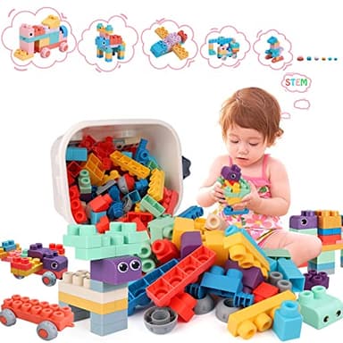 Top STEM Soft Building Block Sets for Kids Aged 18 months to 6 years old.Mega Building Blocks for preschool.Large Construction Block Toys for Toddler to Improve Imagination、Creativity、Hands-on Ability - Image 1