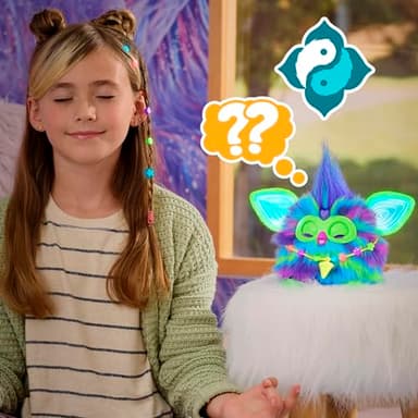 Furby Galaxy Edition, Glow in The Dark, 15 Fashion Accessories, Interactive Plush Toys for 6 Year Old Girls & Boys & Up, Voice Activated Animatronic (Amazon Exclusive) - Image 12