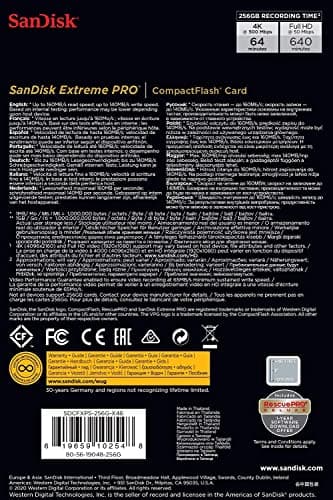SanDisk 256GB Extreme PRO CompactFlash Memory Card UDMA 7 Speed Up To 160MB/s- SDCFXPS-256G-X46 - Image 5