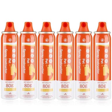 ANSJDH Corrector Dog Trainer Spray 80ml 6 Pack Dog Corrector Spray Dog Trainer for Dog to Stops Barking, Jumping Up, Food Stealing, Dog Fights, Avoidance, Unwanted Dog Behaviour(Orange) - Image 1