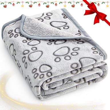 Stuffed® Premium Soft Dog Blanket Washable, 40"x32" Cat Blanket for Indoor Cats Large Medium Small Dog Gifts Puppy Essentials (Grey) - Image 9