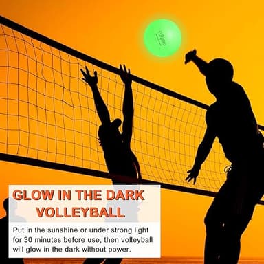12FT Portable Volleyball Training Net for Hitting or Serving Drills, Outdoor & Indoor Freestanding Volleyball Practice Net with Height Adjustable, Glow in Dark Ball, Carry Bag - Image 5