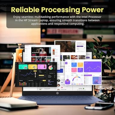 HP Stream 14" HD Lightweight Laptop, Intel Celeron N4120, 16GB RAM, 1.22TB Storage(64GB eMMC+160GB Docking Station Set+1TB Cloud Storage), Intel UHD Graphics, 1 Year Office 365, WiFi, Win 11s, Blue - Image 7