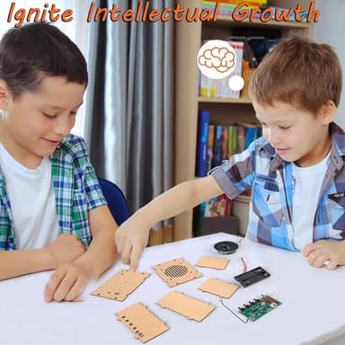 Science Kits for Kids Age 8-12 12-14, STEM Kits for Kids Age 8-10, STEM Toys Build Your Own FM Radio Kit, DIY Electronic Snap Circuits Projects Gifts for Teen Girls Boys 9 11 13 15 16+ (Classic Wood) - Image 4