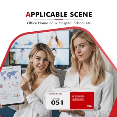 051 MF264DW Toner Cartridge Compatible for Canon Toner Cartridge 051 CRG-051 051H CRG-051H for imageCLASS MF264dw MF269dw MF267dw LBP162dw MF266dn MF263dn LBP161dn Printer 2-Pack - Image 6