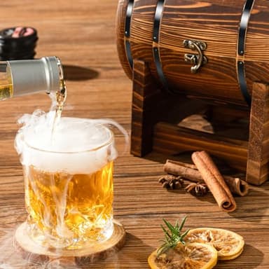 Whiskey Smoker Kit with Charred Wood Barrel (Patent Pending) – Cocktail Smoker with Torch & 6 Premium Wood Chips for Old Fashioned & Whiskey – Perfect Home Bar Gift for Men, Dad, Husband (No Butane) - Image 5