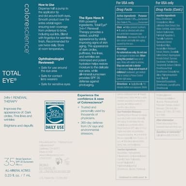 Colorescience Total Eye 3-in-1 Renewal Therapy, 0.23 Fl Oz, Medium - Image 7