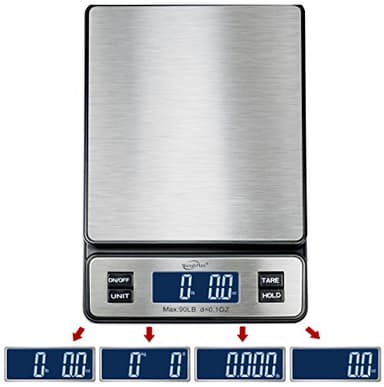 Weighmax W-2809 90 LB X 0.1 OZ Durable Stainless Steel Digital Postal Scale, Shipping Scale With AC adapter, 1 Pack - Image 3