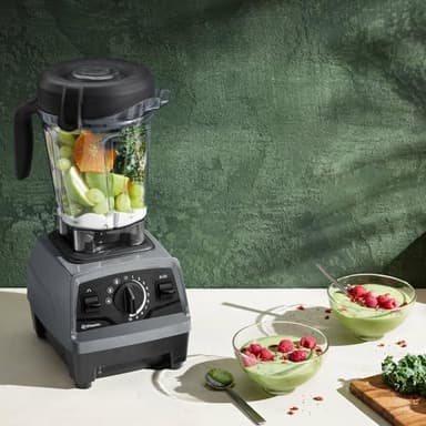 Vitamix Explorian with Programs, Three Blending Programs, Professional-Grade Blender for Smoothies and More, Self-Cleaning Kitchen Appliance, 64 Oz Container, Slate (Renewed Premium) - Image 2
