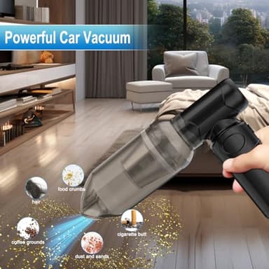 Compressed Air Duster,130000RPM Rechargeable Electric Duster, Cleaner for Keyboard, PC, No Canned Air Duster,Handheld Vacuums, Turbo Fan, Mini Blower, Jet Dry Blower, Car Vacuum Cleaner - Image 9