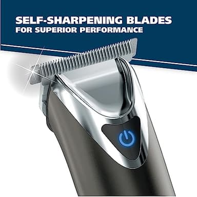 WAHL USA Stainless Steel Lithium Ion 2.0+ Slate Beard Trimmer for Men - Electric Shaver, Nose Ear Trimmer, Rechargeable All in One Men's Grooming Kit - Model 9864 - Image 3