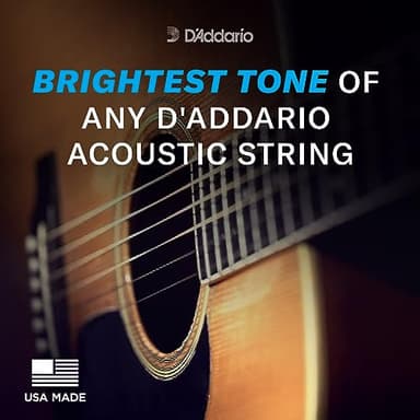 D'Addario Acoustic Guitar Strings, 80/20 Bronze, EJ11, Light Gauge 12-53, 6-String Set, Pack of 1 - Image 2