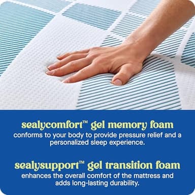 Sealy Dreamlife 8” Foam Mattress-in-a-Box, California King, SealyComfort Gel Memory Foam, Surface-Guard Technology, Breathable Comfort - Image 4