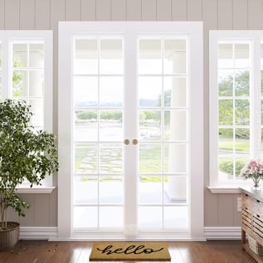 Barnyard Designs Doormat Welcome Mat for Outdoors, Large Front Door Entrance Mat, 30x17, Brown (Hello) - Image 7