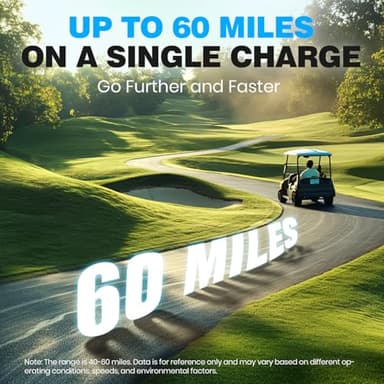 VATRER POWER 72V (70.4V) 105Ah Lithium Golf Cart Battery, Built-in 200A BMS, with Touch Monitor & Mobile APP, 4000+ Cycles LiFePO4 Battery, Max 14.08kW Power Output, Perfect for Golf Carts - Image 2