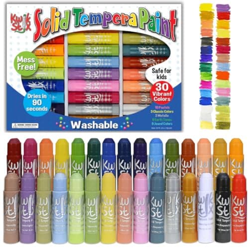 The Pencil Grip Tempera Paint, Art Set, Colors, 30 Count (Pack of 1), Assorted - Image 1