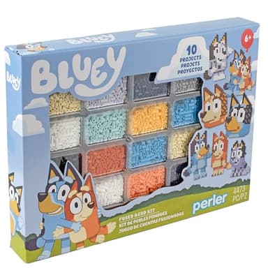 Perler 80-57182 Bluey Fused Bead Deluxe Box Kit, 10 Unique Patterns, Multicolor, 4473 Pieces - Image 8