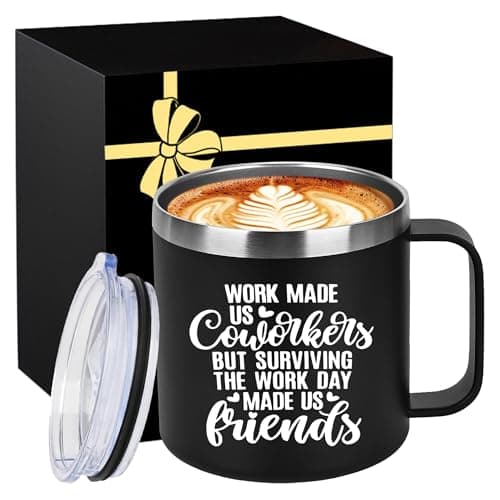 14 Oz Insulated Coffee Mug with Lid Travel Large Cup White Elephant Funny Weird Novelty Useful Unique Men Who Have Everything Adults Christmas Gag Prank Good Hilarious Naughty Dirty Secret Santa Gifts - Image 1