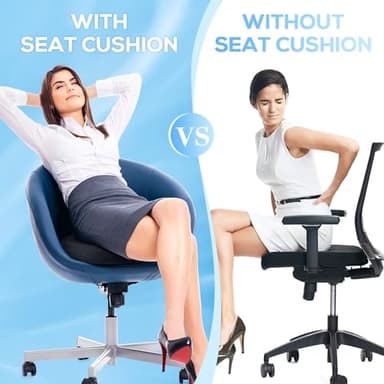 Donut Pillow Seat Cushion, Donut Chair Cushions for Postpartum Pregnancy & Hemorrhoids, Sciatica & Hip & Coccyx Pain Relief Desk Chair Cushion for Long Sitting Office Workers, Car Drivers - Image 4