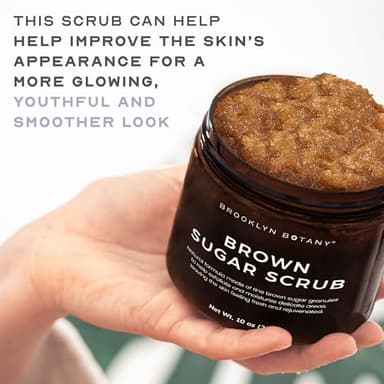Brooklyn Botany Brown Sugar Body Scrub - Moisturizing and Exfoliating Body, Face, Hand, Foot Scrub - Fights Acne, Fine Lines & Wrinkles, Great Gifts For Women & Men - 10 oz - Image 6