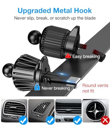 Coolpow for Magsafe Car Mount Charger【100% Stable】 15W Magsafe Car Charger Magnetic Phone Holders for Your Car Accessories for Women Men Car Phone Holder Wireless Car Charger for iPhone 17 16 15 14 13 - Image 7