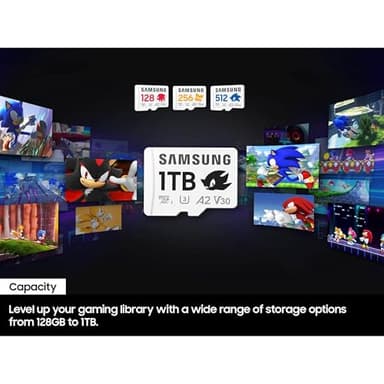 Samsung PRO Plus Sonic The Hedgehog + Adapter, 256GB microSDXC, Up-to 180MB/s, Full HD & 4K UHD, UHS-I, C10, U3, V30, A2, for Nintendo-Switch, Steam Deck, GoPRO, DJI Drone, Tablets (MB-MD256SA/LC1) - Image 4