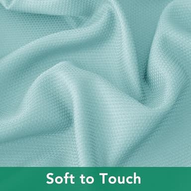 Biscaynebay Square Tablecloth 70x70 Inch-Auqa Blue Card Fabric Table Cover-Folding Table Cloths Linen Water Resistant Washable for Kitchen Dining Picnic Patio Outdoor Party Restaurant Tables - Image 9