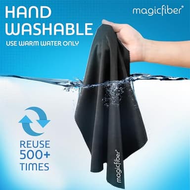 MagicFiber Extra Large Microfiber Cleaning Cloth - Premium Cloth for TV Screens, Windows, Mirrors, Glasses, Lenses, VR, Computers, Monitors, & More - Image 7