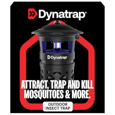 Dynatrap DT1130SR 1/2 Acre Mosquito & Flying Insect Outdoor Trap and Killer – Kills Mosquitoes, Flies, Wasps, Gnats, & Other Flying Insects - Bug Zapper Alternative – Black - Image 3
